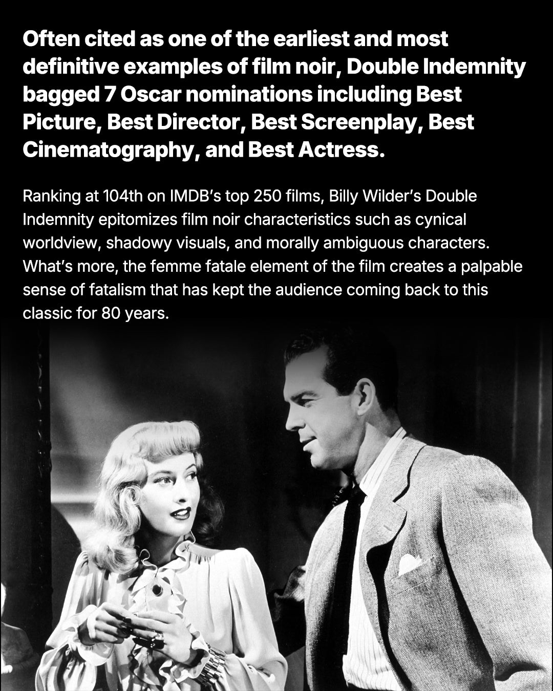 Double Indemnity Film Screening and Discussion | September 27 (Saturday) | 7 PM Onwards | at Records Coffee (Bandra)