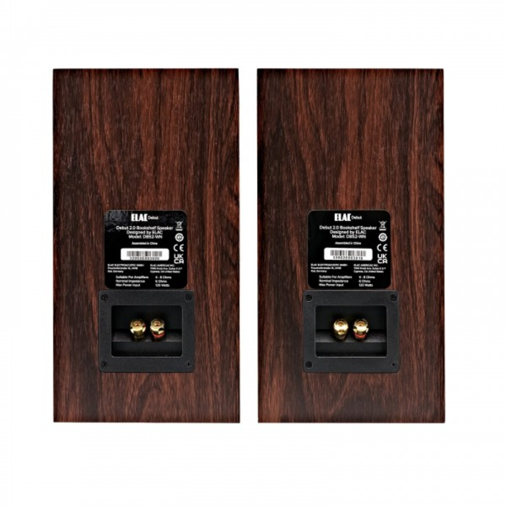 ELAC Debut B5.2 Bookshelf Speakers [Walnut] [Amp Needed]
