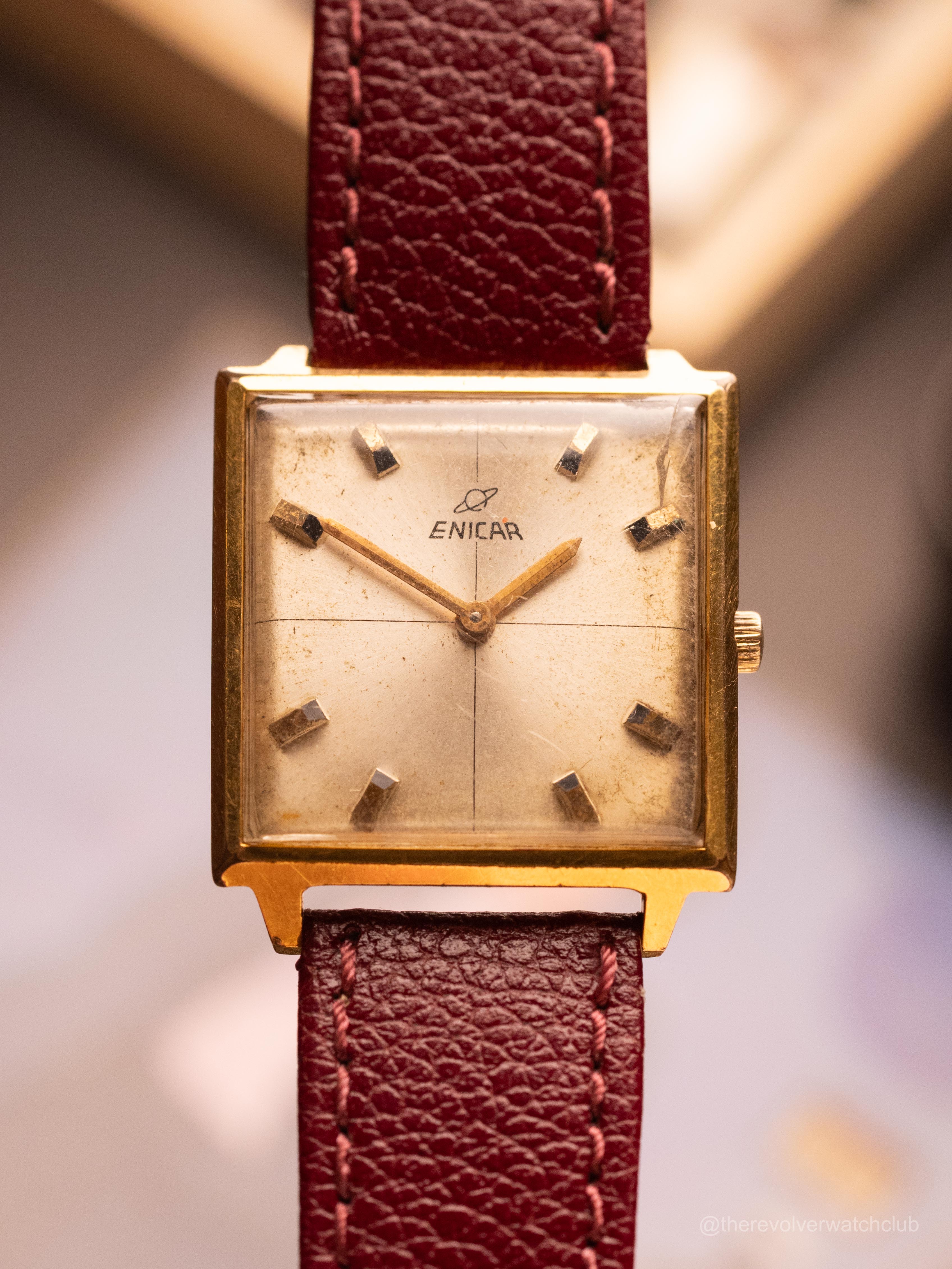 Enicar Square Tank (Ref. 982-10-01) (29mm; Manual) – The Revolver Club