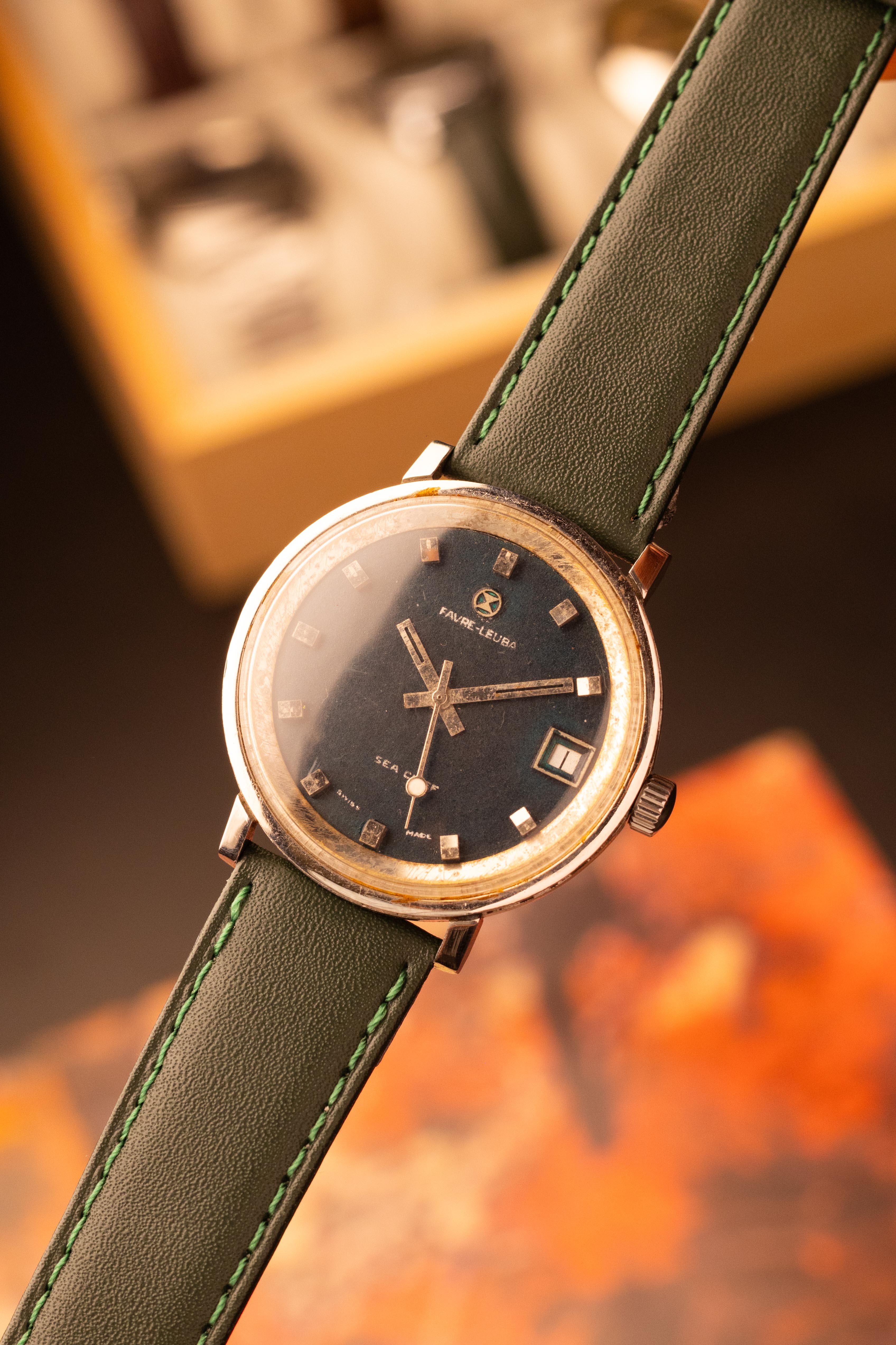 Favre-Leuba Sea Chief Blue Dial (Ref. 63163) – [37mm] Manual