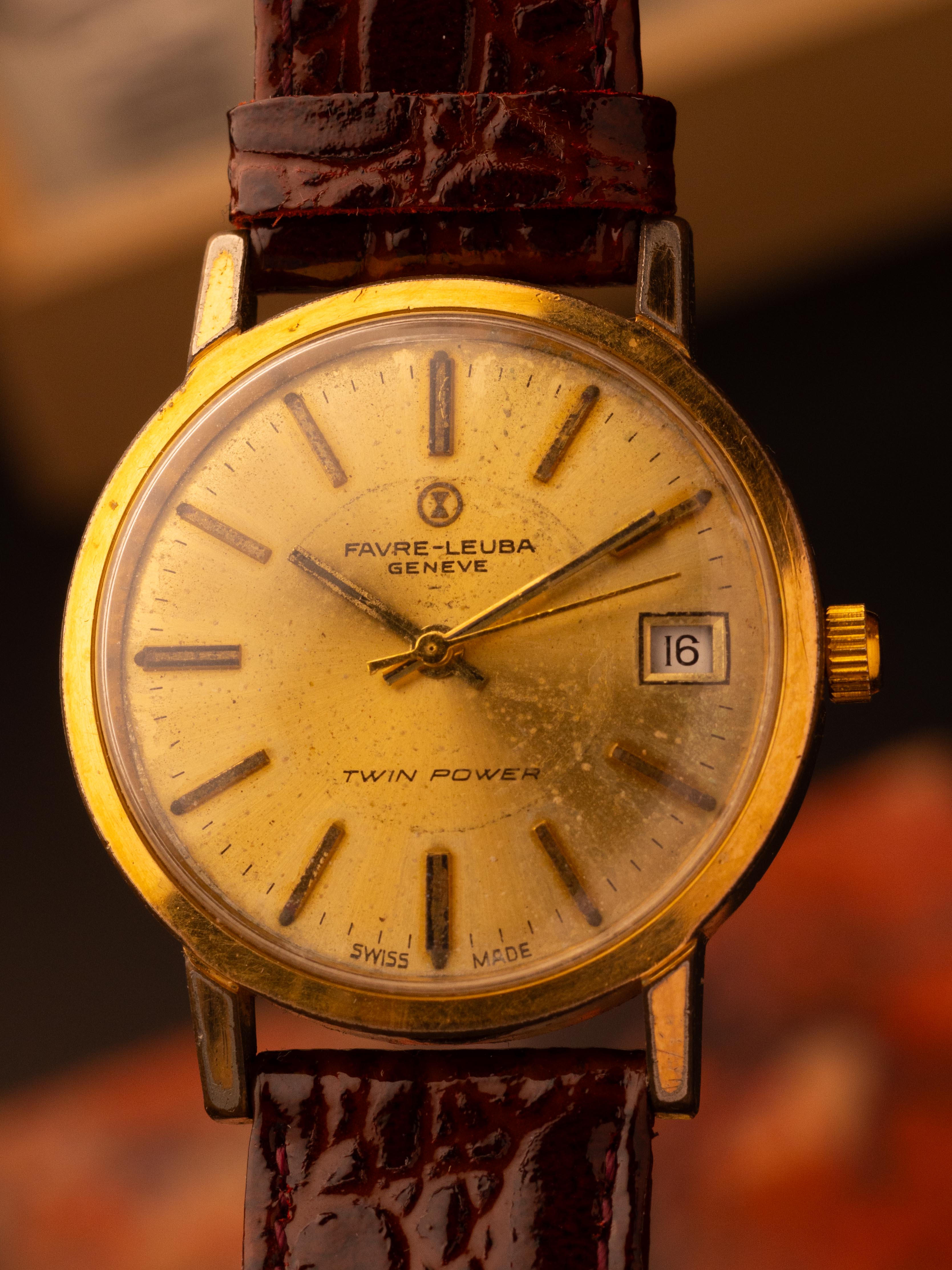 Favre-Leuba Twin Power XL (Ref. 461151) – 39mm, Manual Movement