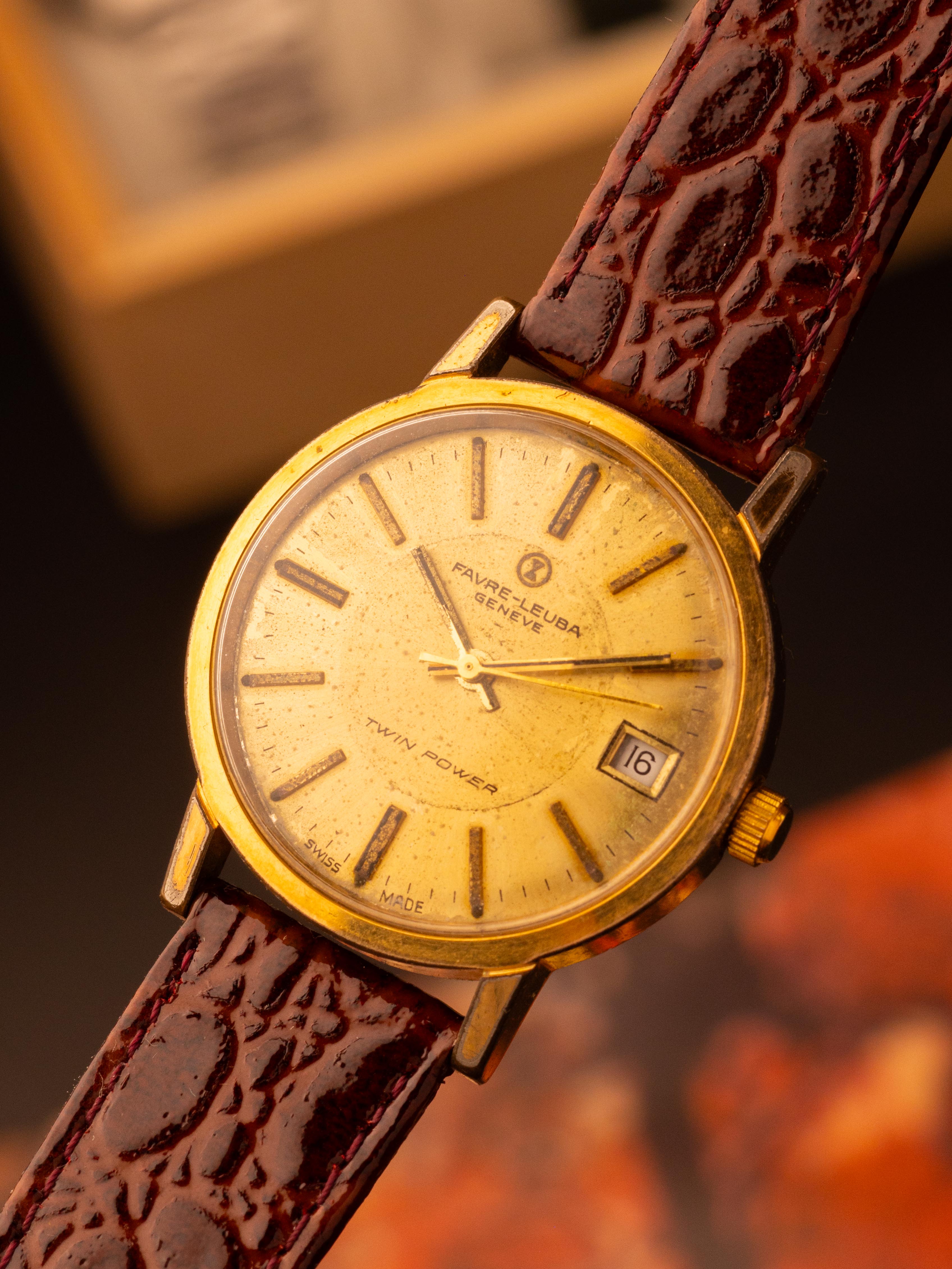 Favre-Leuba Twin Power XL (Ref. 461151) – 39mm, Manual Movement