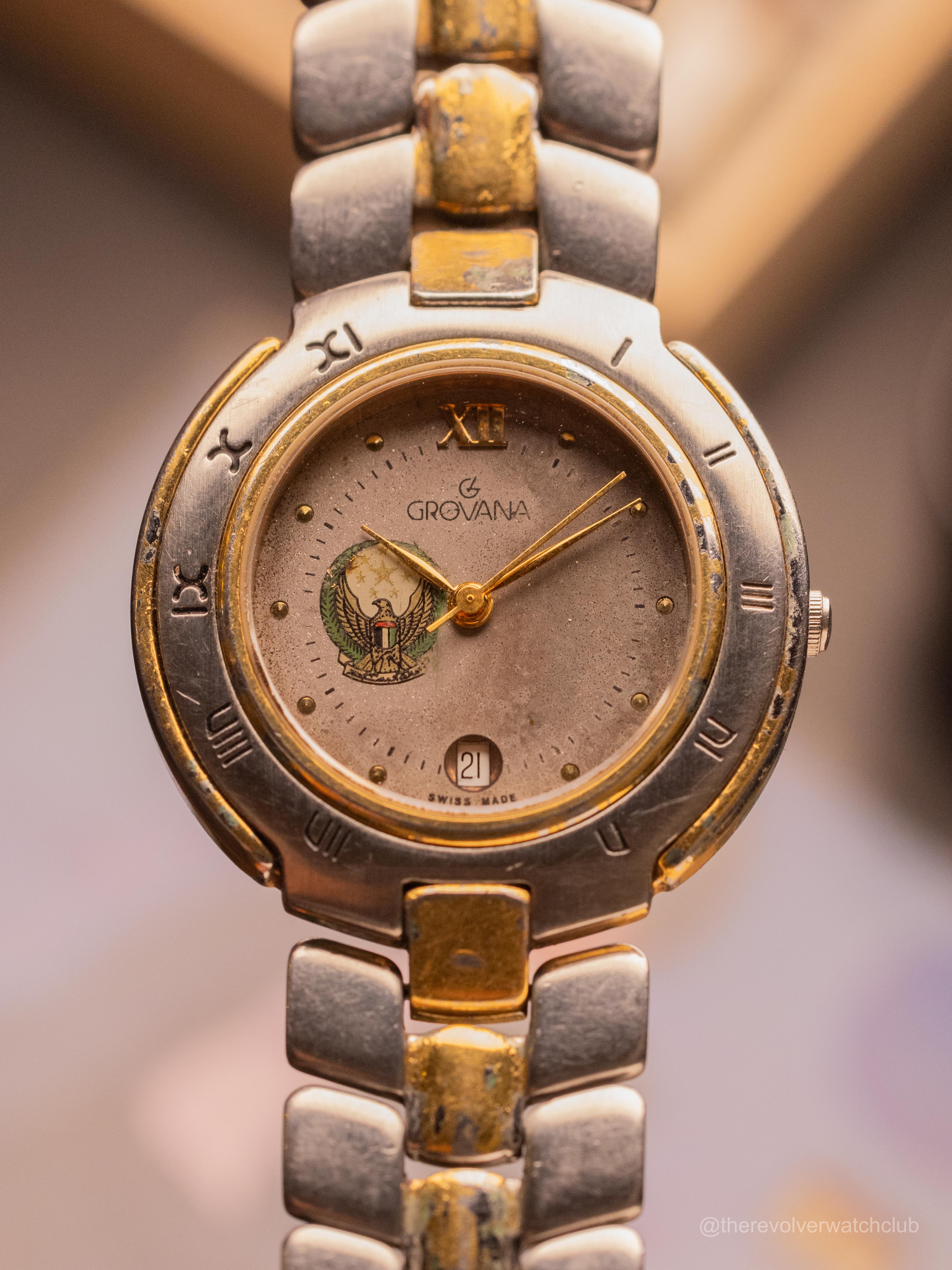 Grovana UAE Armed Forces Stamped (Ref. 2046.1) (34mm; Quartz) — image 1