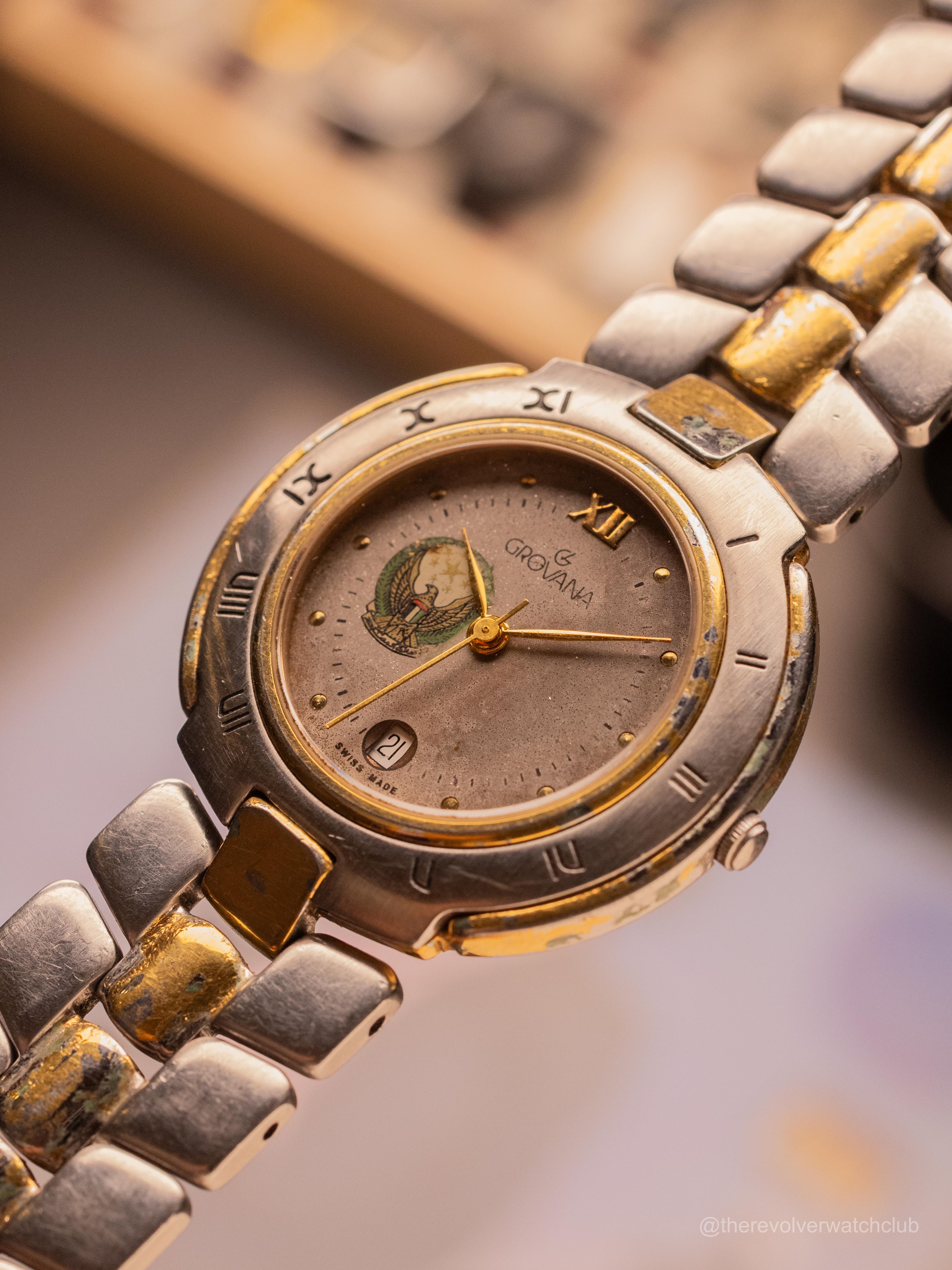 Grovana UAE Armed Forces Stamped (Ref. 2046.1) (34mm; Quartz) — image 2