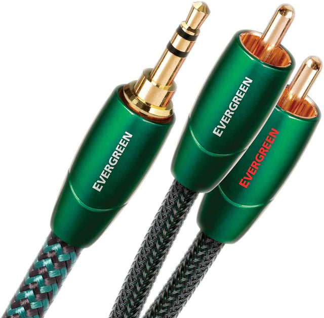 AudioQuest Evergreen - 3.5mm to RCA Analog Interconnect Cable