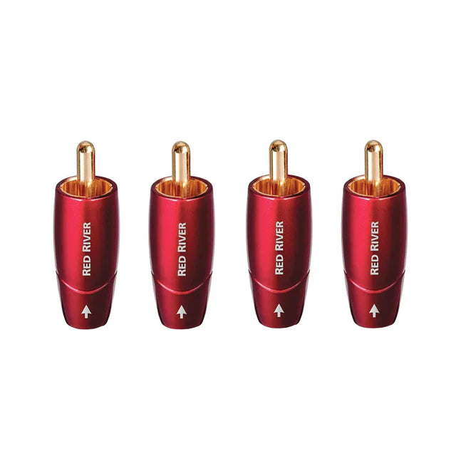 AudioQuest Red River RCA Field Termination RCA Connectors (Set)