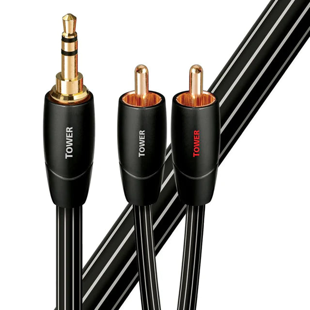 AudioQuest Tower 3.5mm to RCA Analog Interconnect Cable