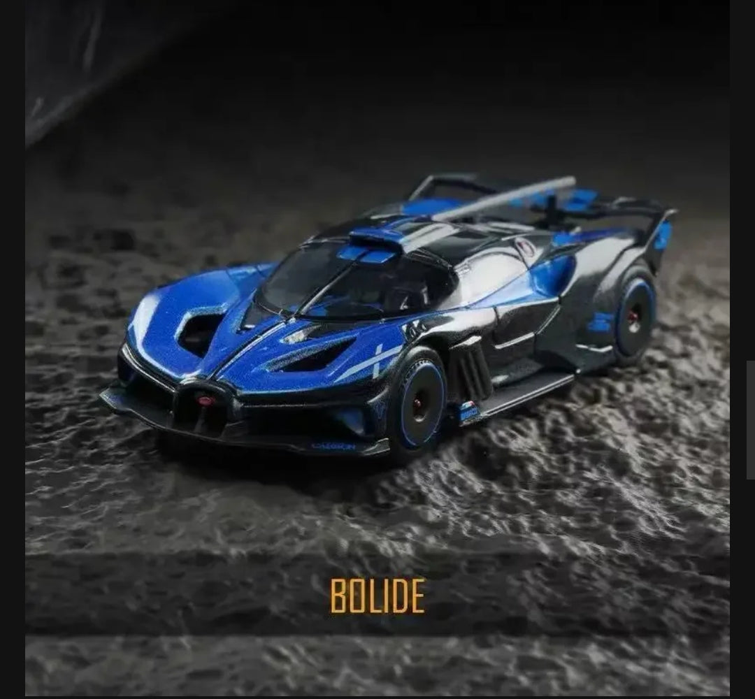 Official Bburago Bugatti Bolide Blue - 1 : 64 Diecast Scale Model