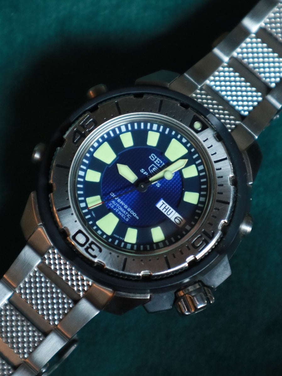 Seiko 5 Frankenmonster Blue Dial (Ref. 7S36-02S0) (47mm;Automatic)