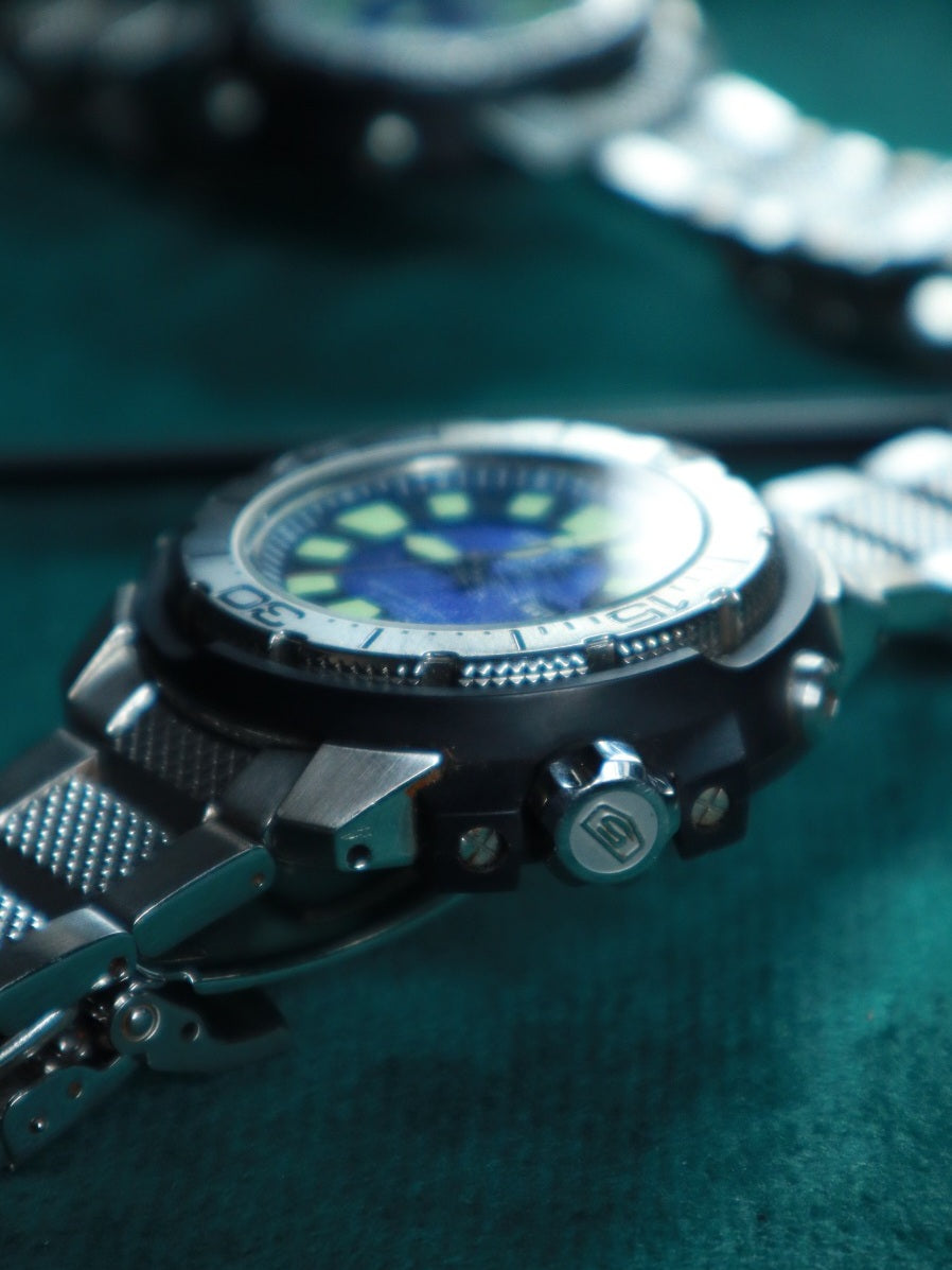 Seiko 5 Frankenmonster Blue Dial (Ref. 7S36-02S0) (47mm;Automatic)