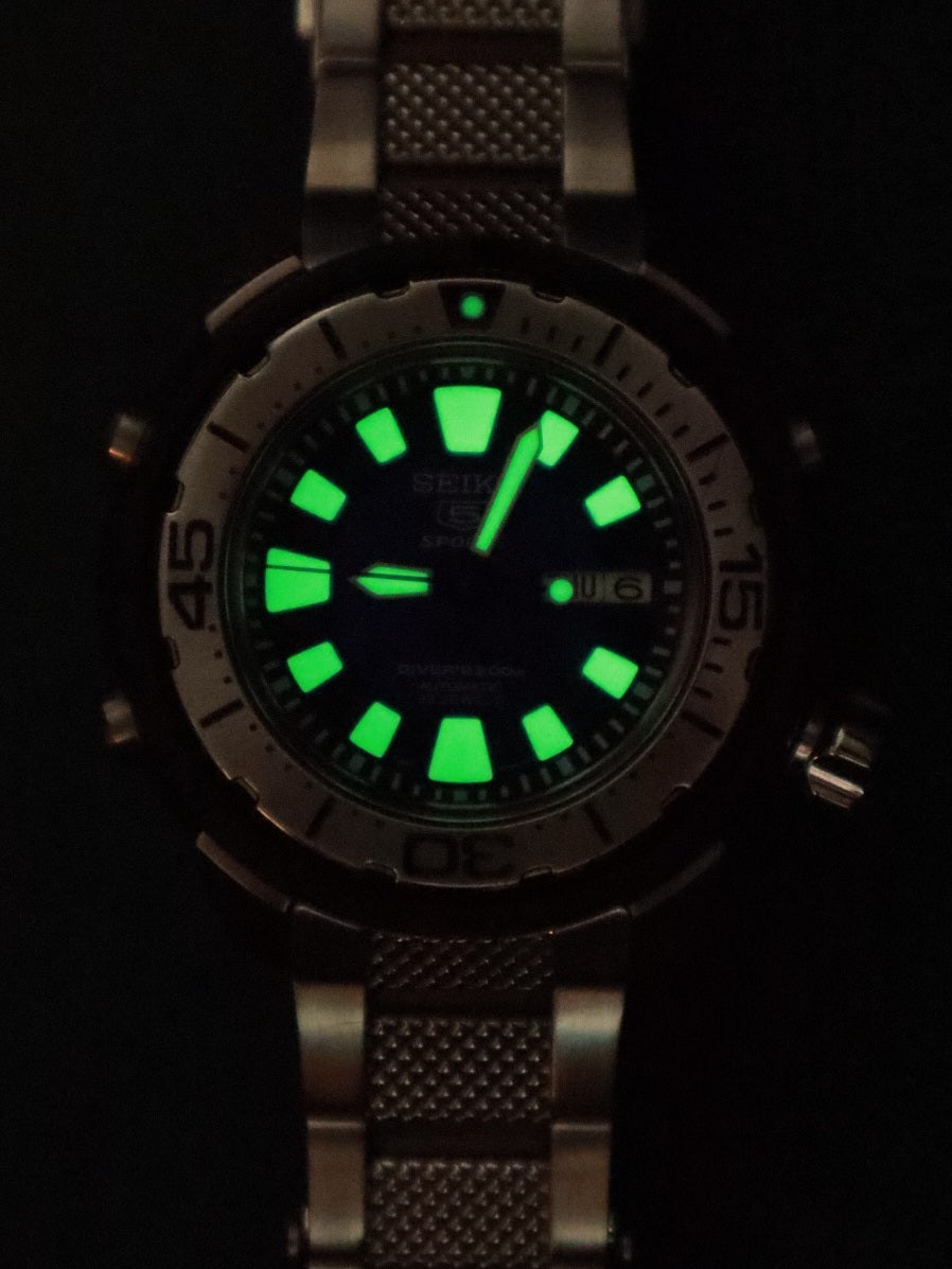 Seiko 5 Frankenmonster Blue Dial (Ref. 7S36-02S0) (47mm;Automatic)