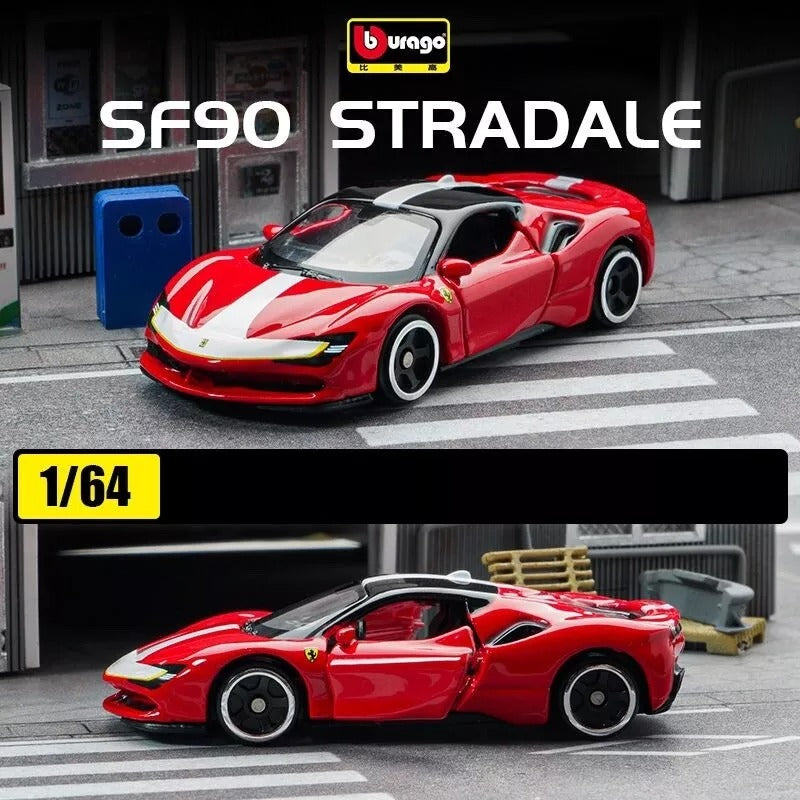 Official Bburago SF90 Stradale Assetto Fiorano - 1 : 64 Diecast Scale Model