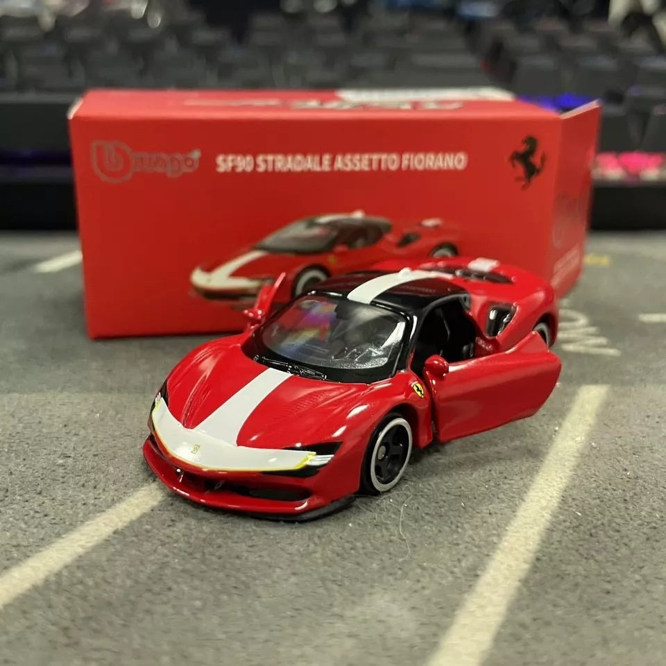 Official Bburago SF90 Stradale Assetto Fiorano - 1 : 64 Diecast Scale Model