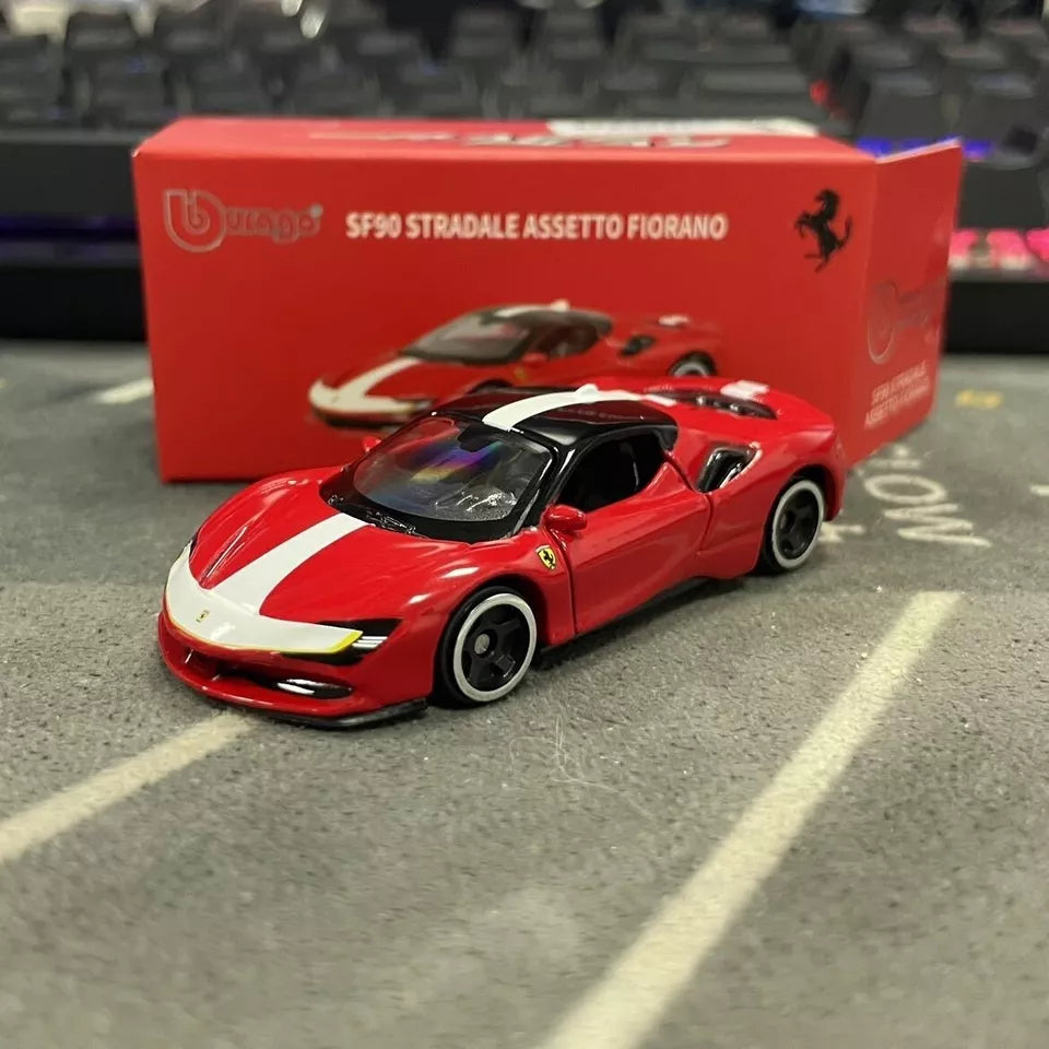 Official Bburago SF90 Stradale Assetto Fiorano - 1 : 64 Diecast Scale Model