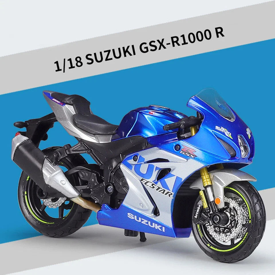 Bburago - 1 : 18 Diecast Scale Model -  Official Licensed Product - Suzuki GSX-R1000R 2021