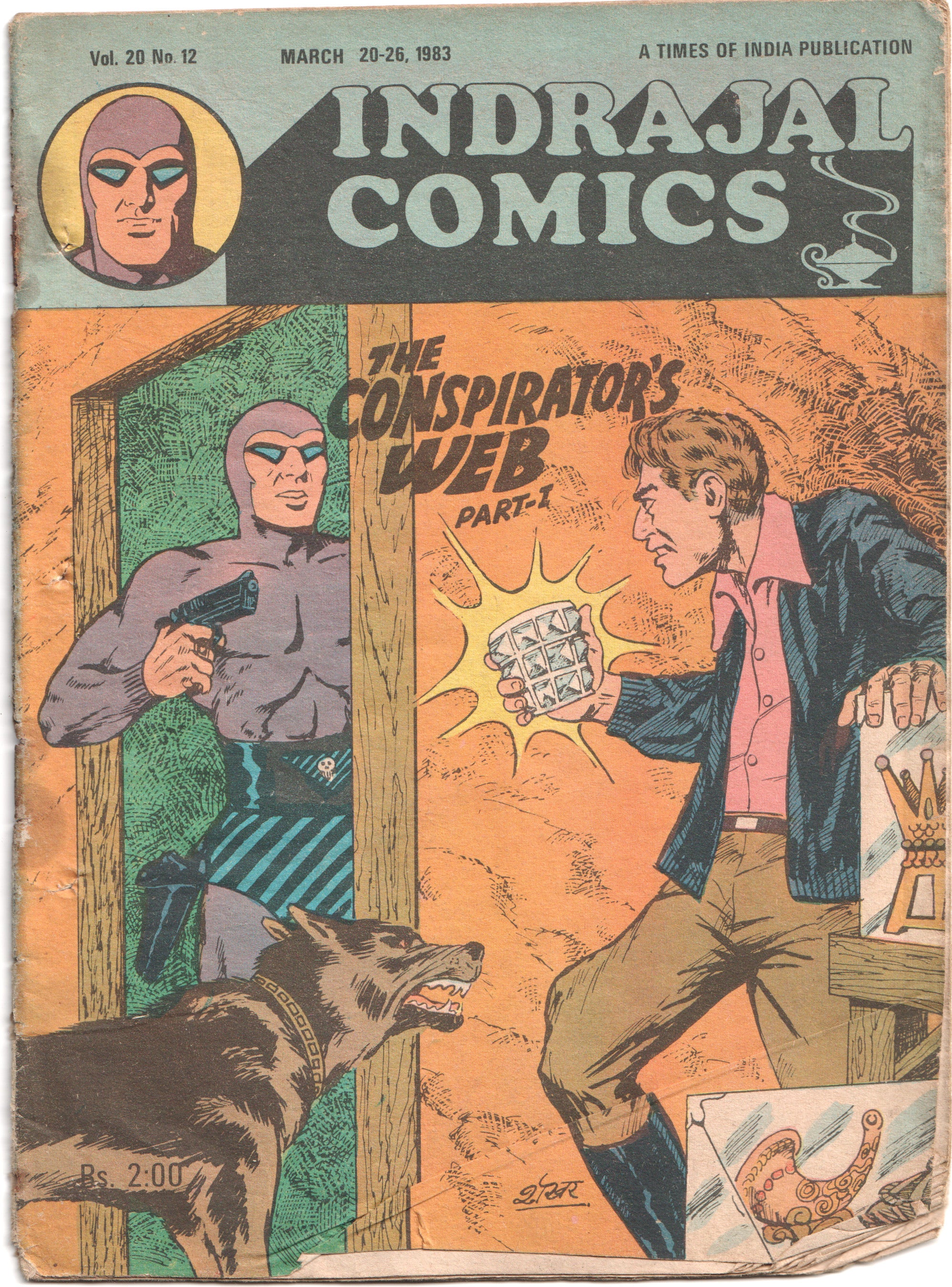 Indrajal Comics - The Conspirator's Web Part 1 (Issue No. - Vol. 20 No. 12)
