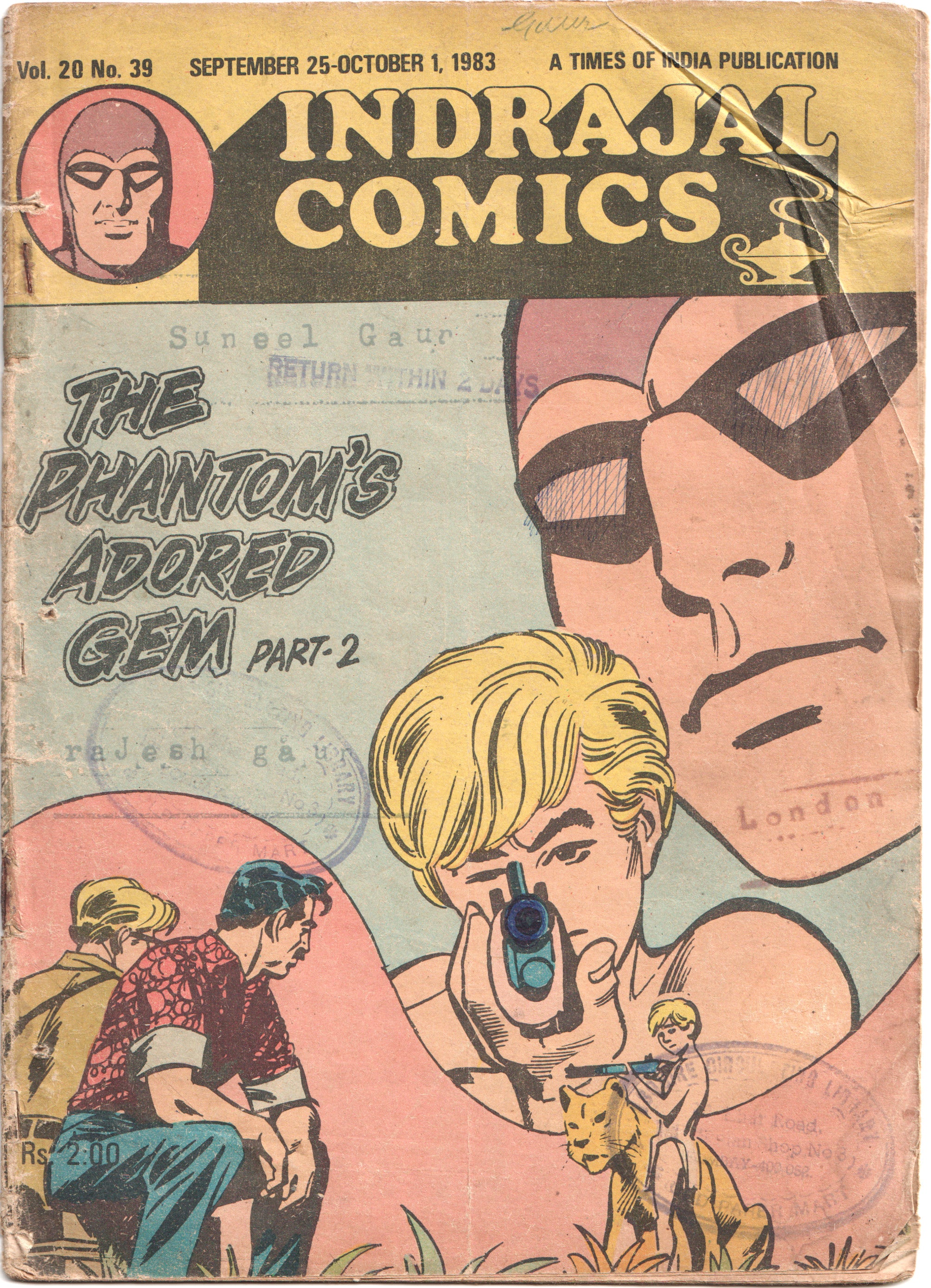 Indrajal Comics - The Phantom's Adored Gem Part 2 (Issue No. - Vol. 20 No. 39)