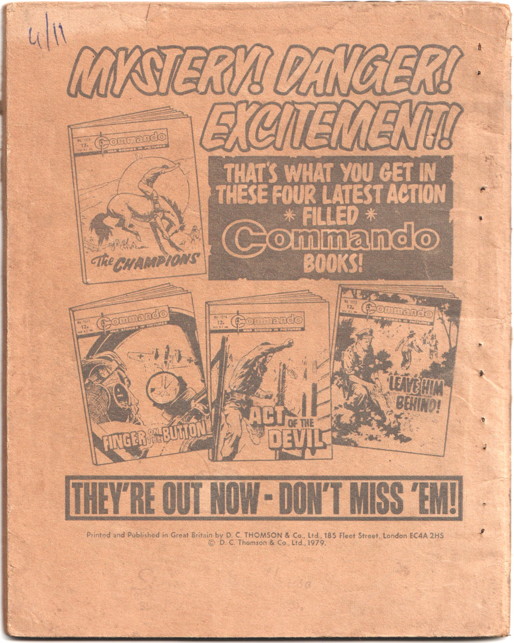 Commando - Act Of The Devil (Issue No. 1374)