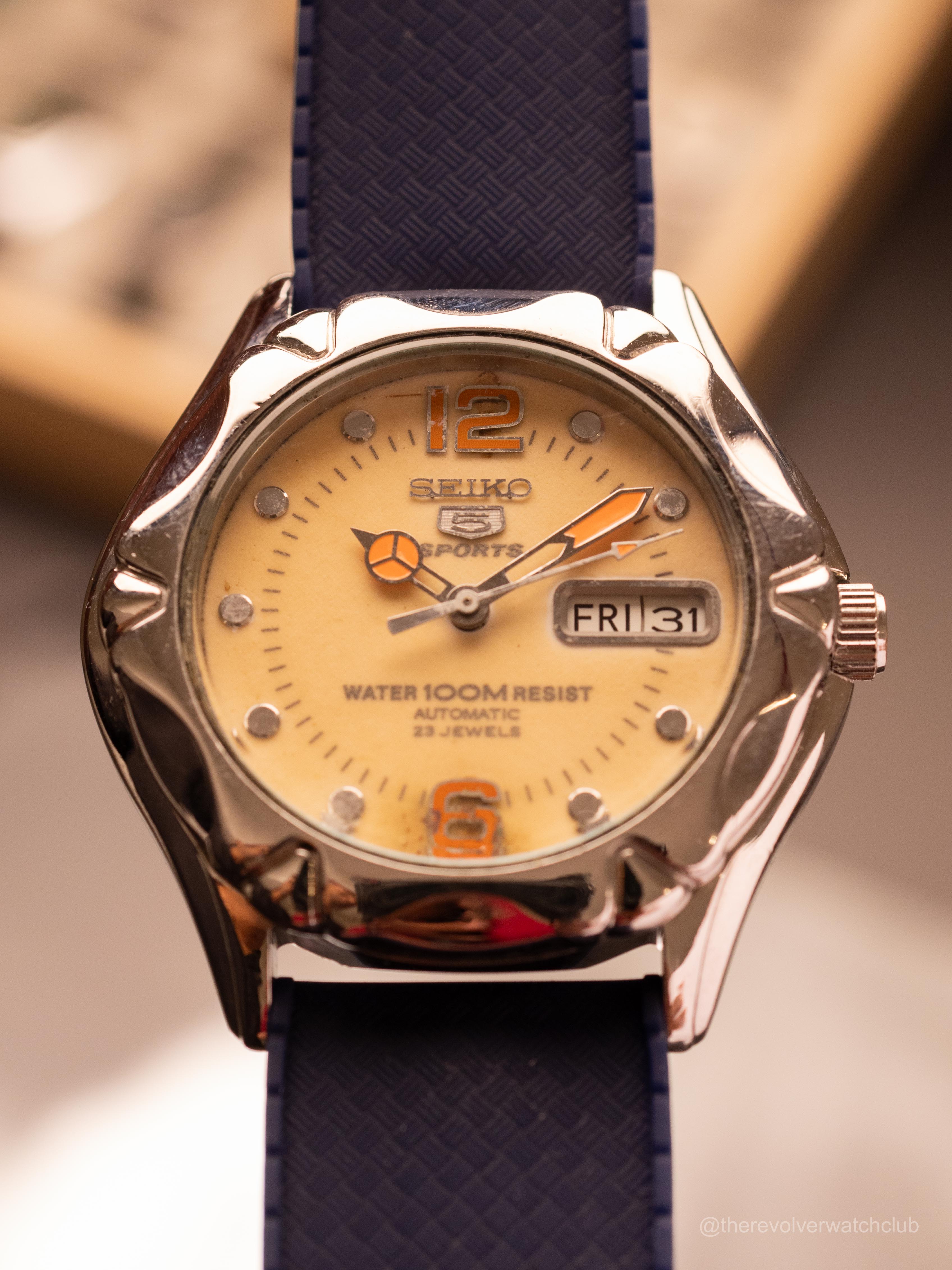 Seiko 5 Sports (Ref. 7S36-00M0) (41mm; Automatic) – The Revolver Club