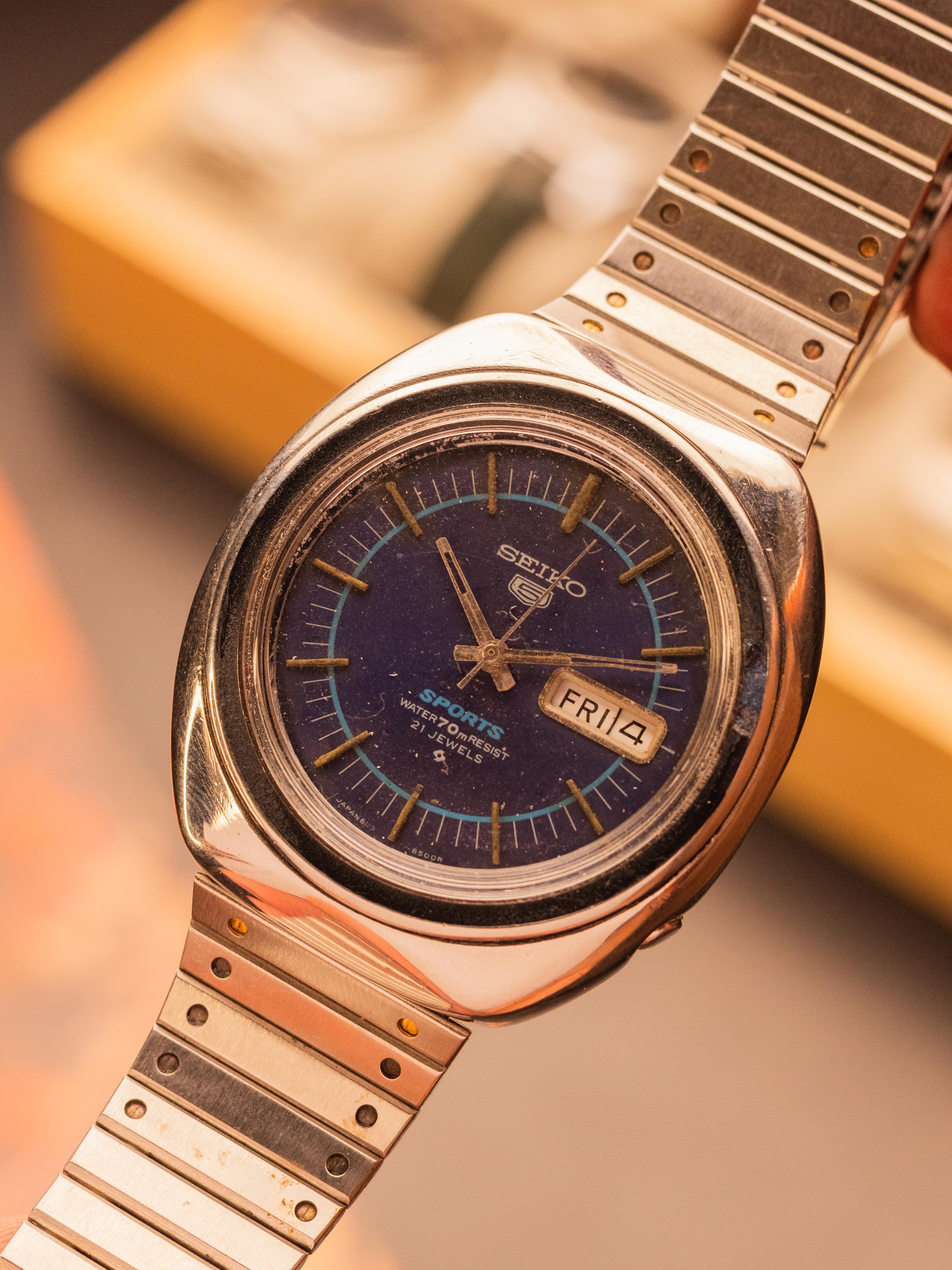 Seiko 5 Sports Blue Dial – [39mm] Automatic