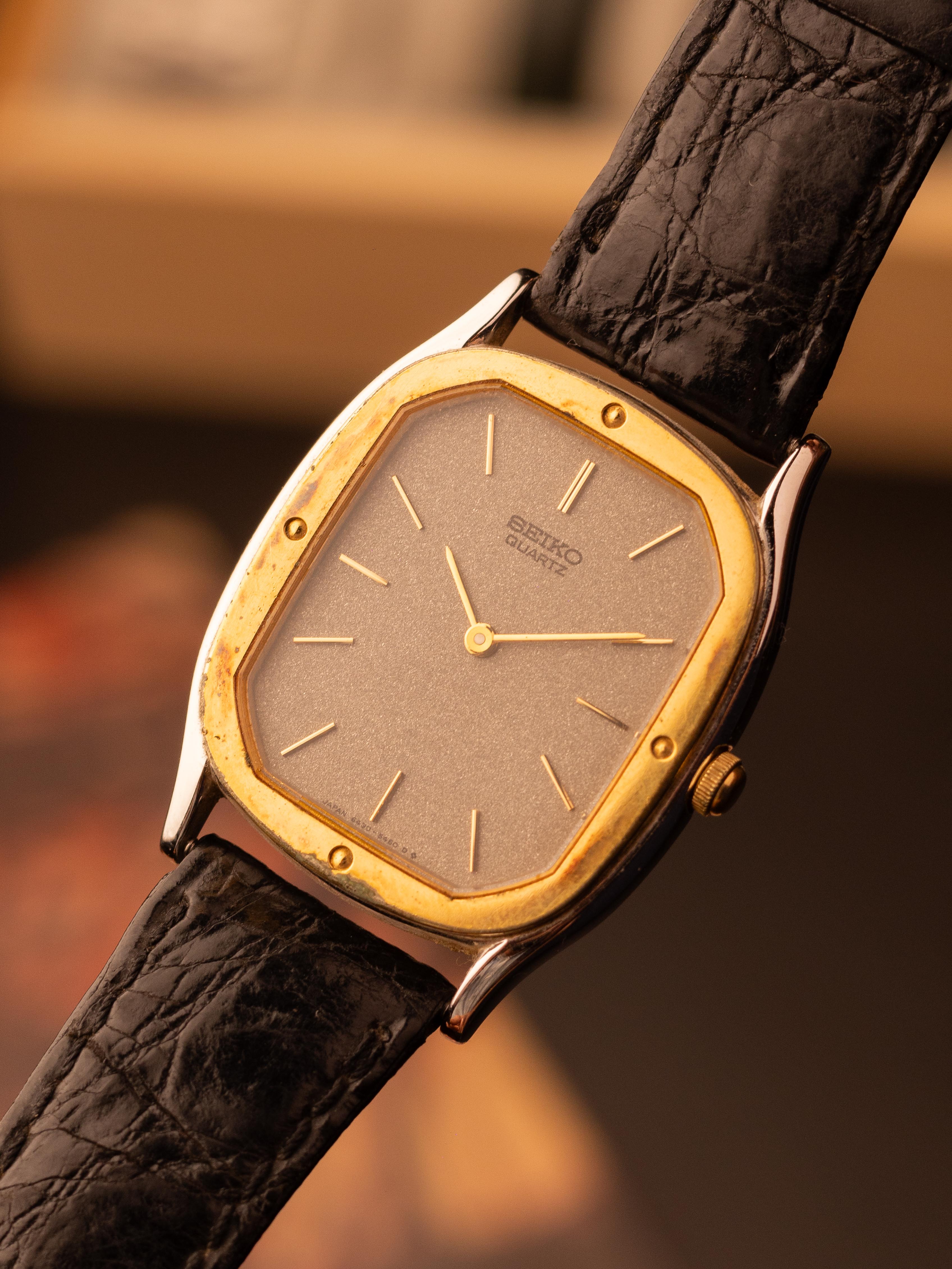 Seiko 1982 Octo Bezel Tonneau (29x37mm, Quartz) – Ref. 6430-5230RD [With Original Strap & Box]
