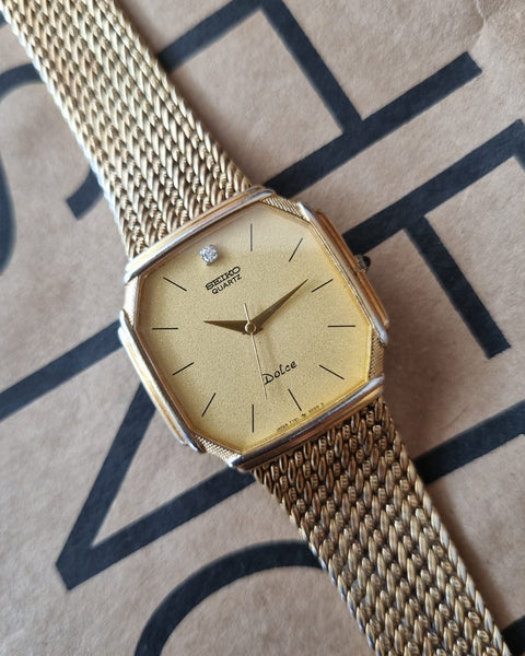 【新品バンド】SEIKO DOLCE ヴィンテージタンク　ボーイズ　タングステン 新品バンド】SEIKO DOLCE ヴィンテージタンク ボーイズ