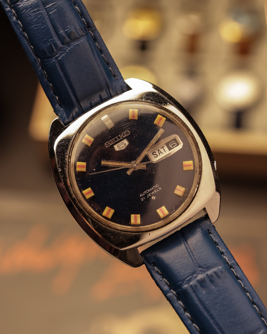 Seiko 5 Blue Dial Automatic – [40mm] 21 Jewels