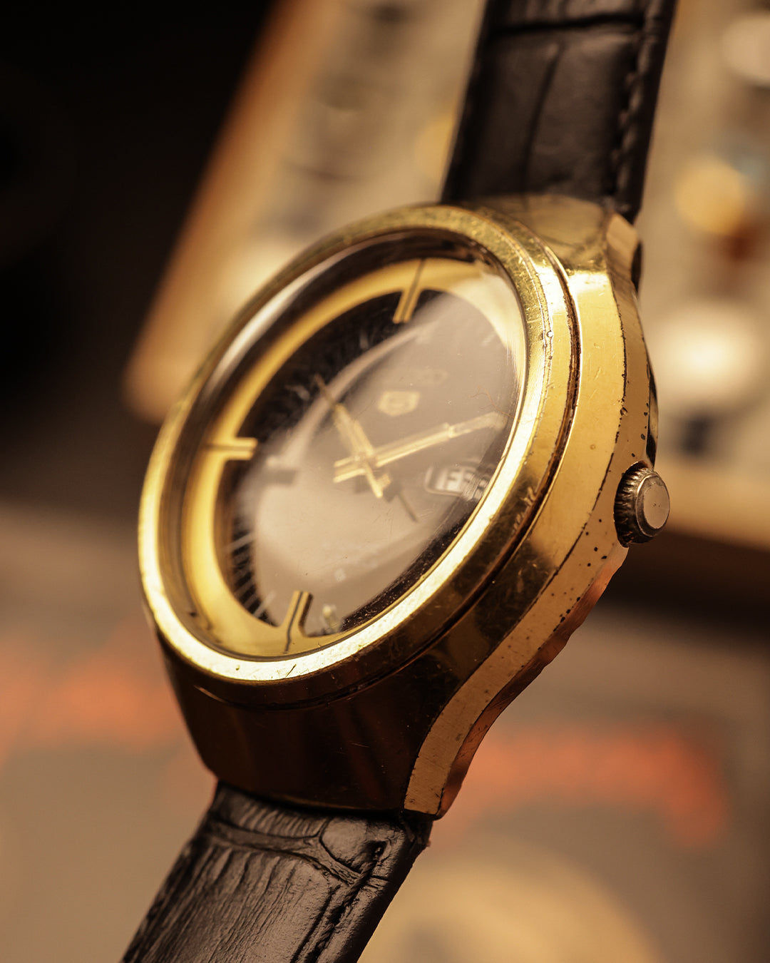Seiko 5 Baby Helmet Gold-Tone [39mm] Automatic