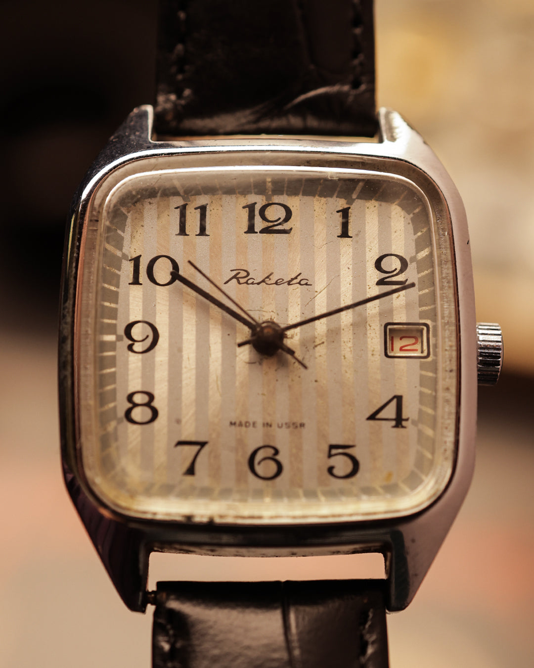 Raketa Square Dial – [38mm] Manual
