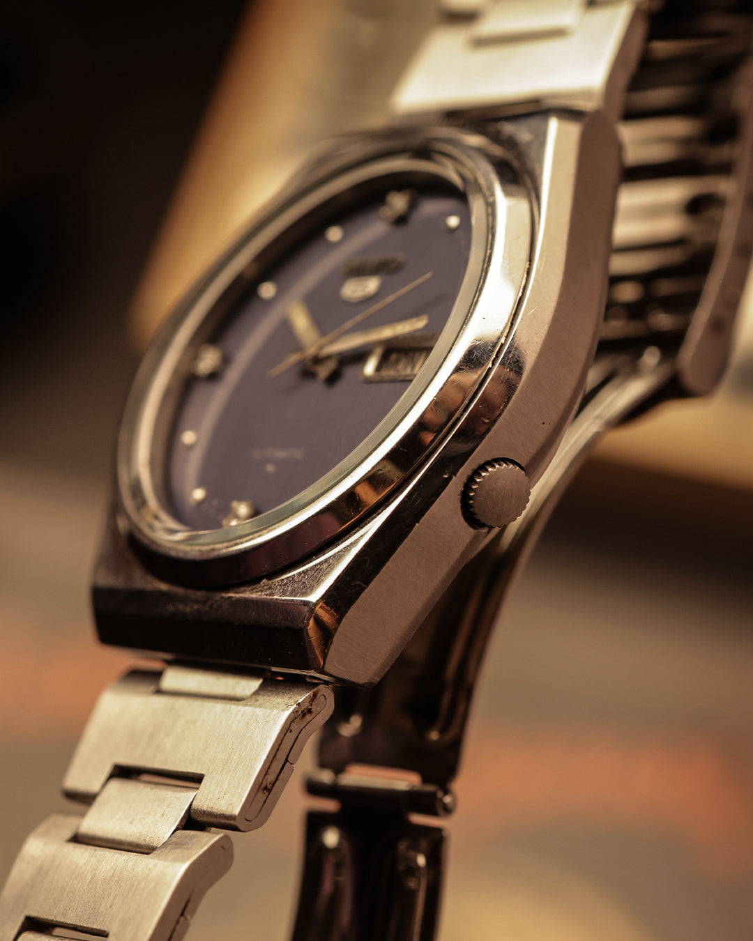 Seiko 5 Day-Date (NOS) – [41mm] Automatic Navy Blue Dial