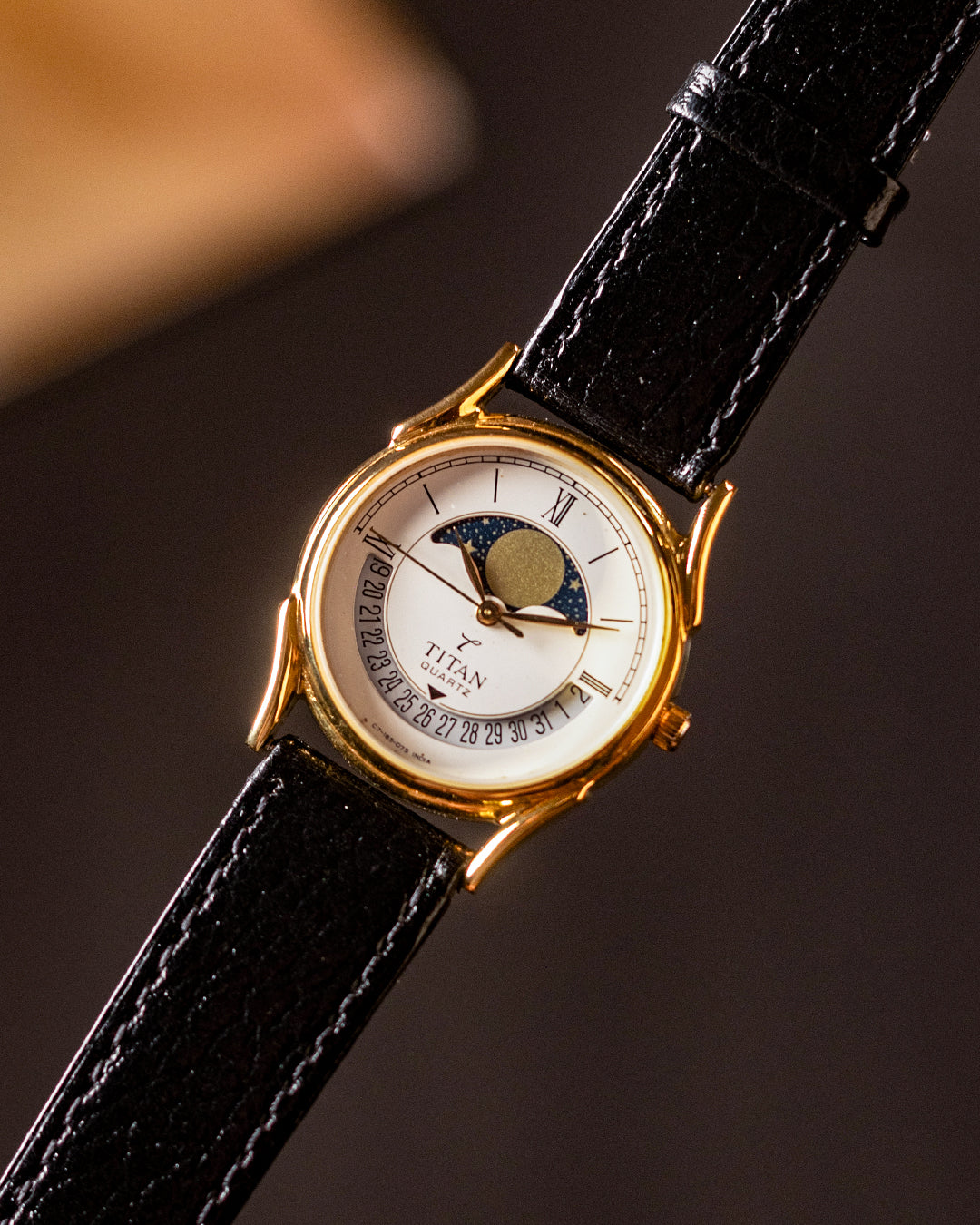 Titan Large Moonphase Watch (NOS)[35mm] Quartz
