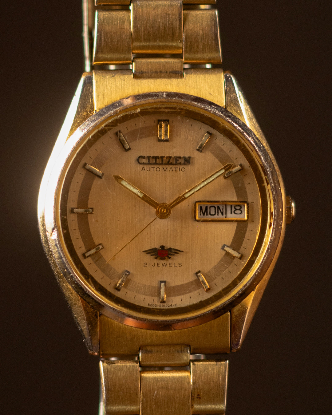 Citizen Gold-Tone | 21 Jewels [38mm] (Day-Date)