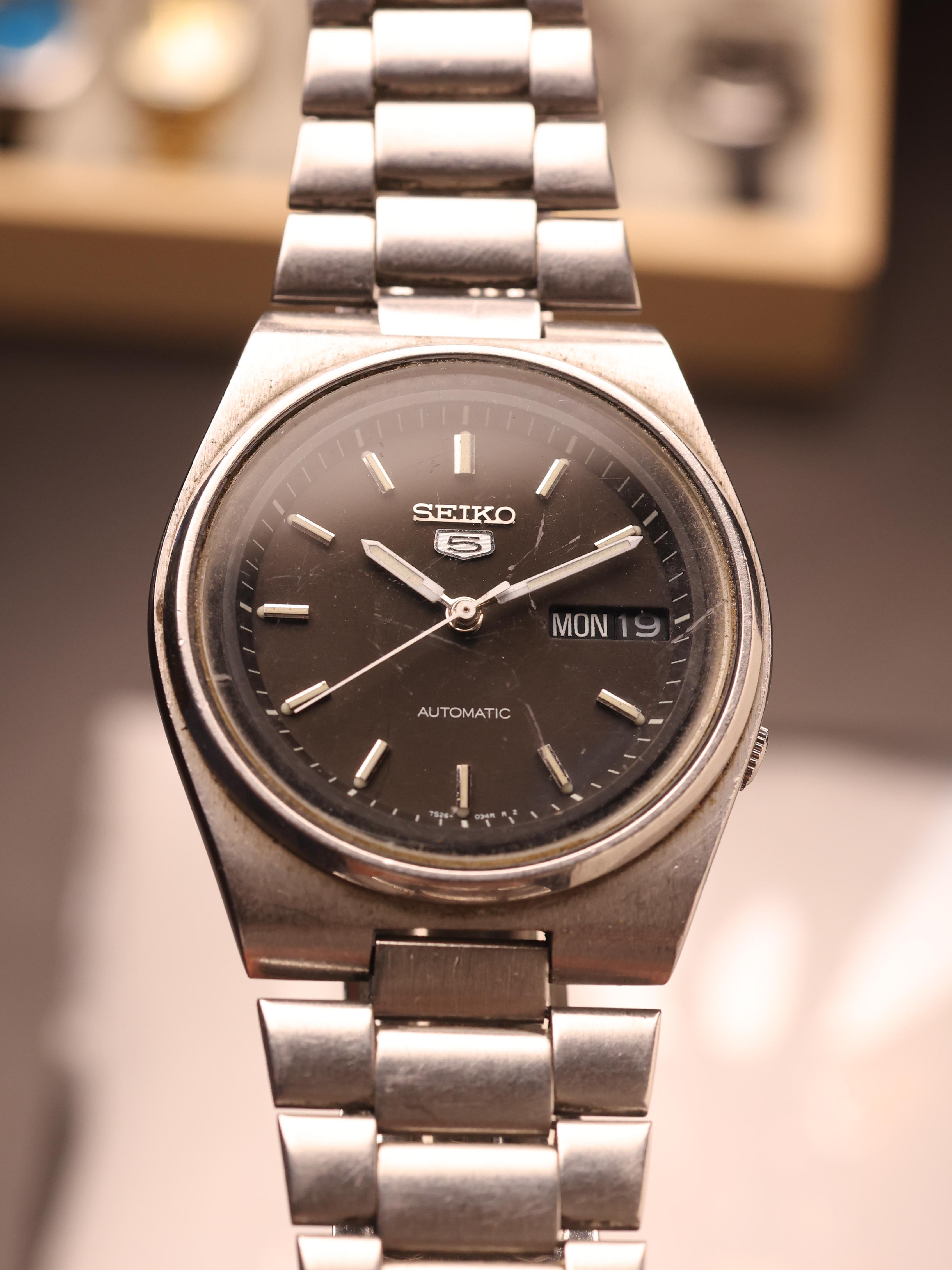 Seiko 5 Railway Time (Ref. 7S26 0530) (34mm; Automatic)