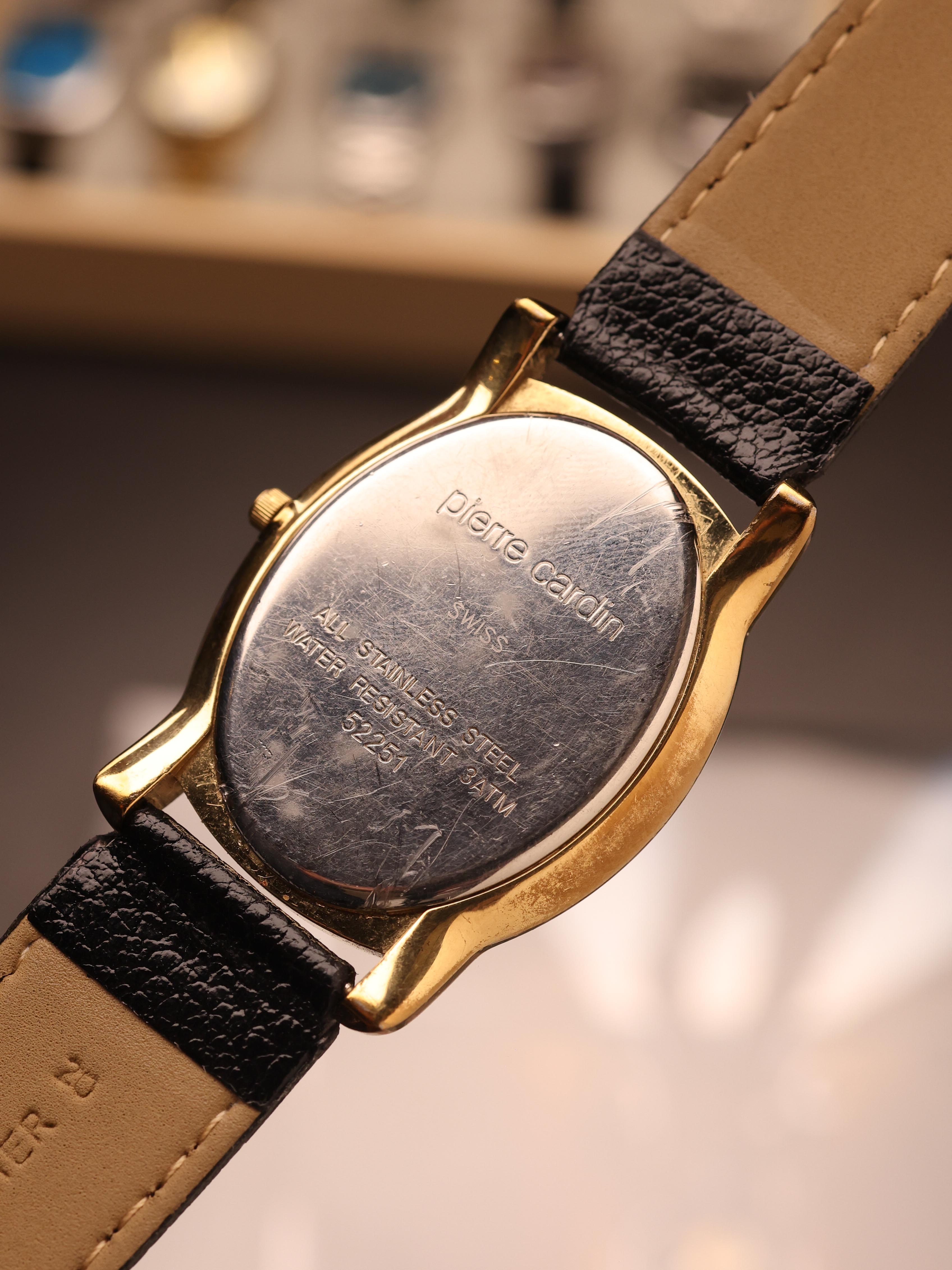 Pierre Cardin (Ref. 52251) (38mm x 33mm; Quartz) - Guilloché Pattern