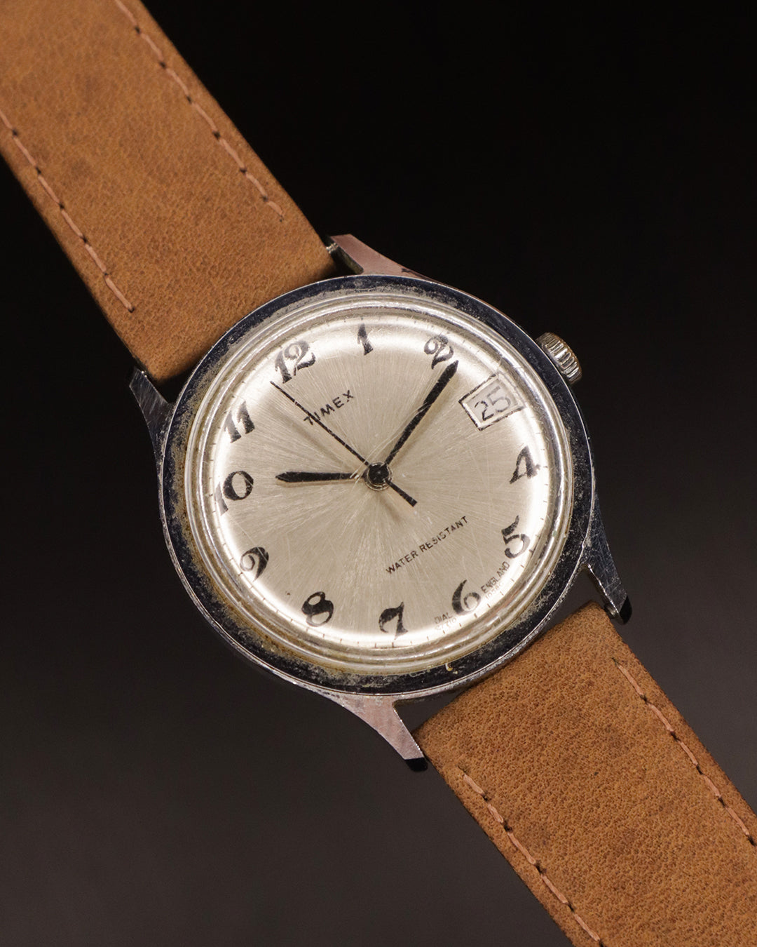 Buy Vintage Watch Timex Vintage Date (Sunburst Silver Dial