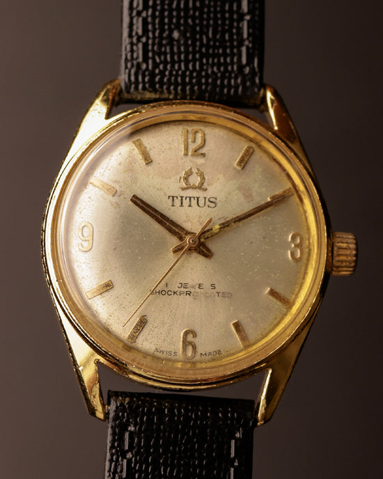 Buy Vintage Watch - Titus Vintage Gold-Tone Manual Wind Watch | 17