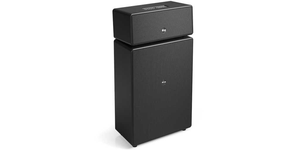 Audio Pro C5 MKII Wireless Multiroom Speaker - Front View (Black)