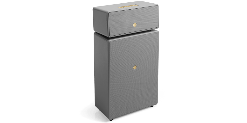 Audio Pro C5 MKII Wireless Multiroom Speaker - Front View (Grey)
