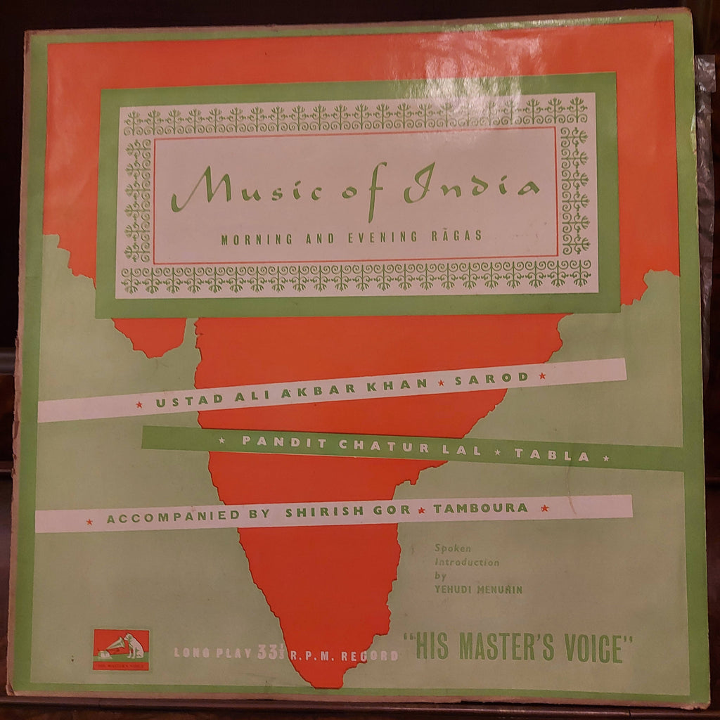 Ustad Ali Akbar Khan, Pandit Chatur Lal – Music Of India (Morning And Evening Ragas) (Used Vinyl - VG)