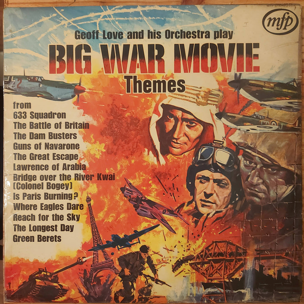 Geoff Love And His Orchestra – Big War Movie Themes (Used Vinyl - VG)