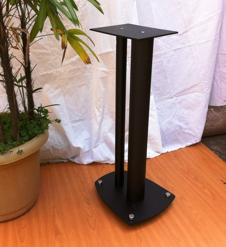 aura-all-black-cast-iron-speaker-stand