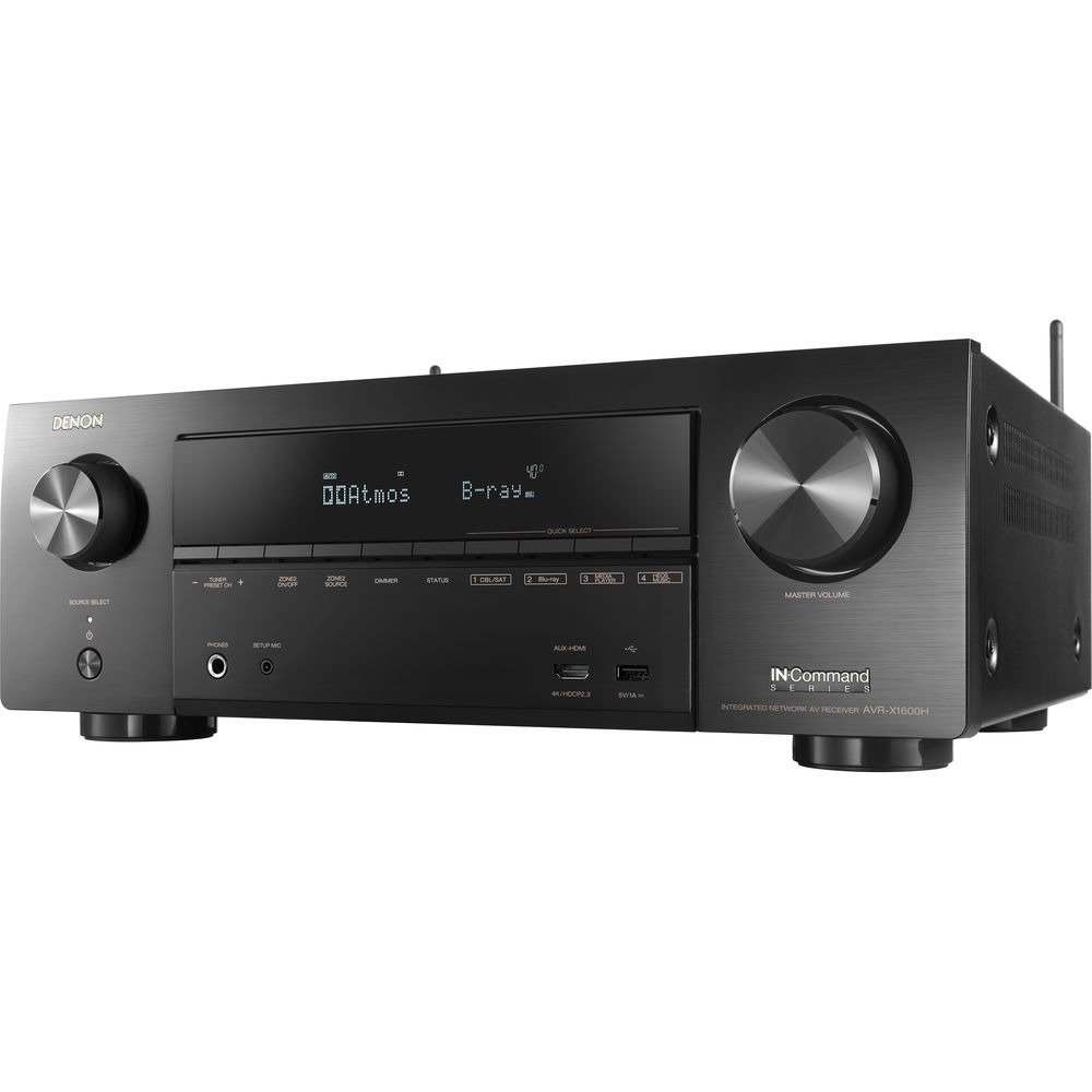 5.1 Black Monitor Reference Home Audio Speaker / Denon AVR X1600 AV Receiver 6700