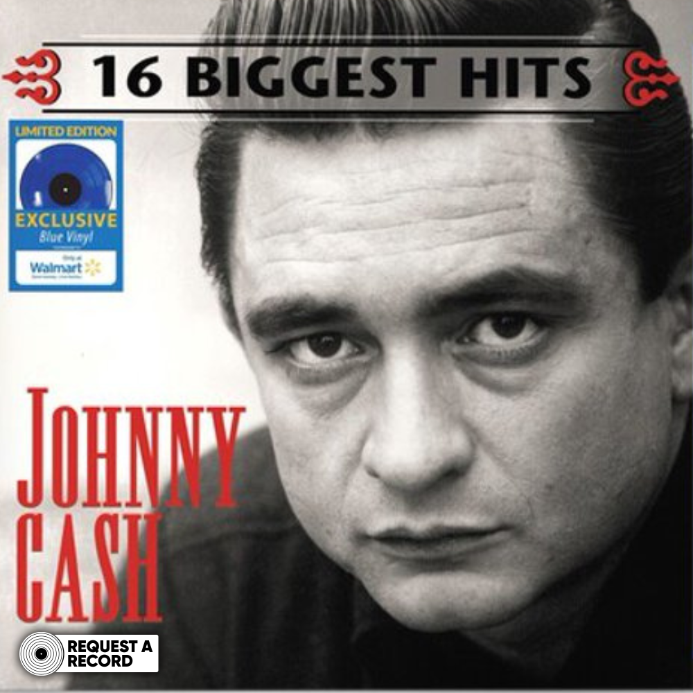 Johnny Cash - 16 Biggest Hits (Blue Vinyl) (Walmart Exclusive) (Arrives in 12 days)