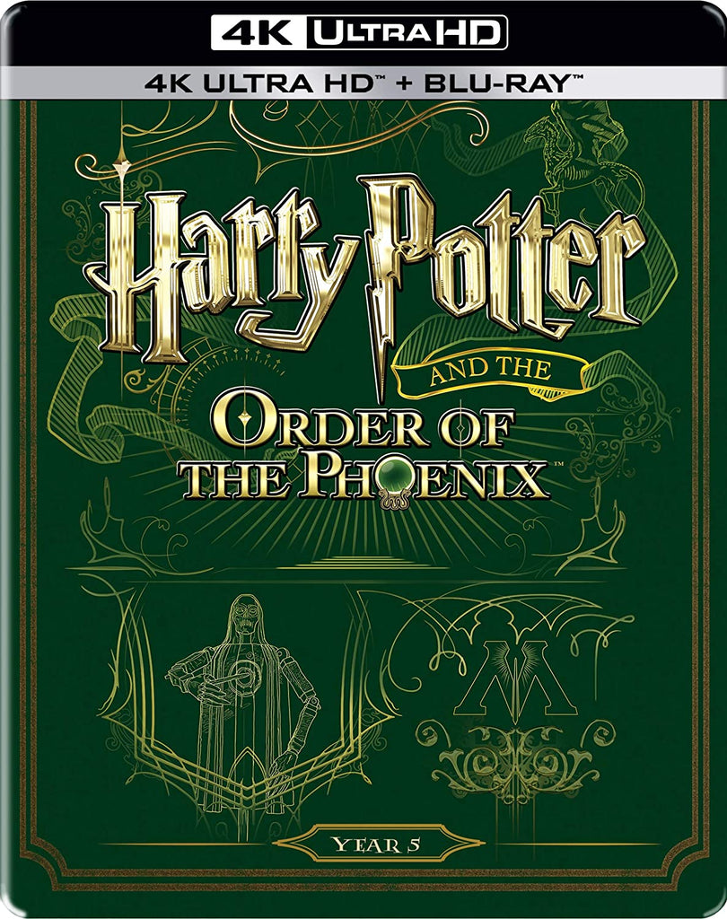 Harry Potter and the Order of the Phoenix - Year 5 (2007) (Steelbook) (4K UHD & HD) (2-Disc) (Blu-Ray)