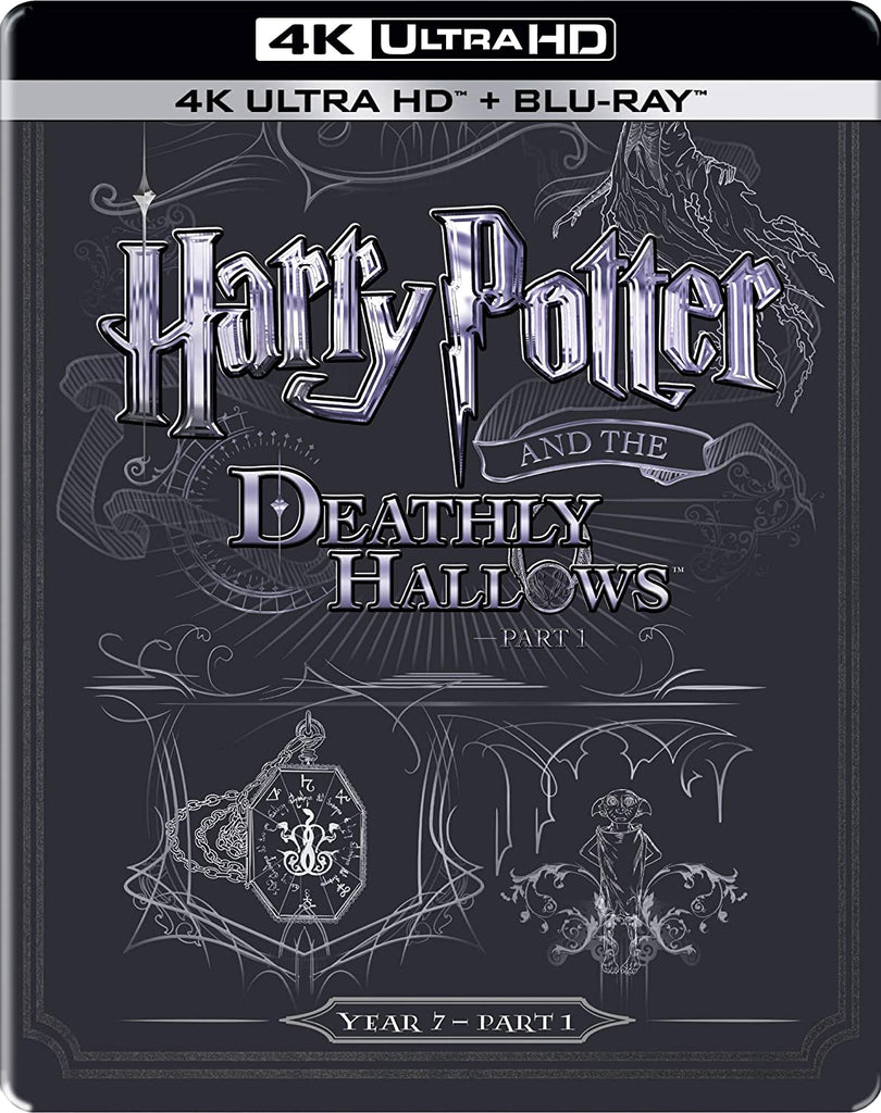 Harry Potter and the Deathly Hallows - Part 1 - Year 7 (2010) (Steelbook) (4K UHD & HD) (2-Disc) (Blu-Ray)