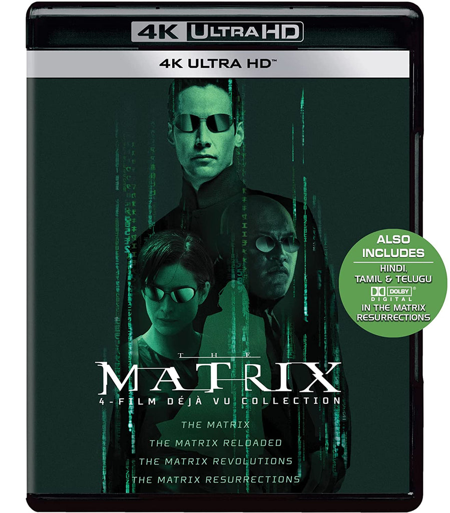 The Matrix 4 Movie Collection: Part 1 to 4 (4K UHD) (4-Disc Box Set) (Blu-Ray)