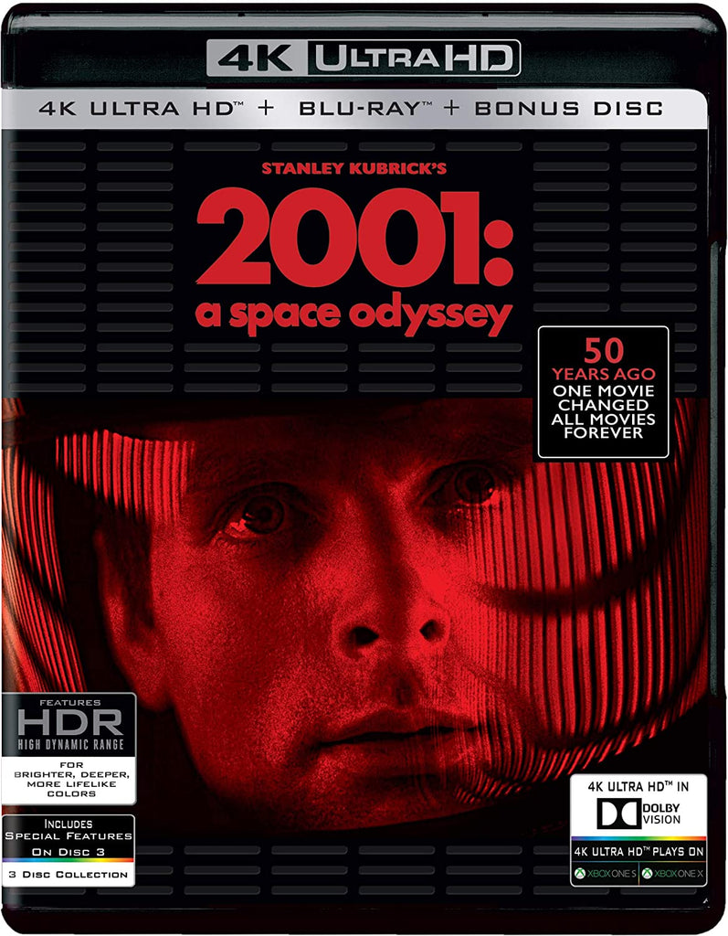 2001: A Space Odyssey (4K UHD + Blu-ray + Bonus Disc) (3-Disc) (Blu-Ray)