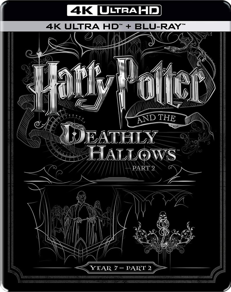 Harry Potter and the Deathly Hallows - Part 2 - Year 7 (2011) (Steelbook) (4K UHD & HD) (2-Disc) (Blu-Ray)