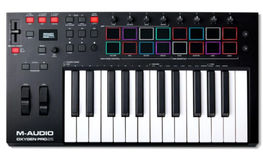 M-Audio Oxygen Pro USB Powered MIDI Controller With Smart Controls & Auto Mapping