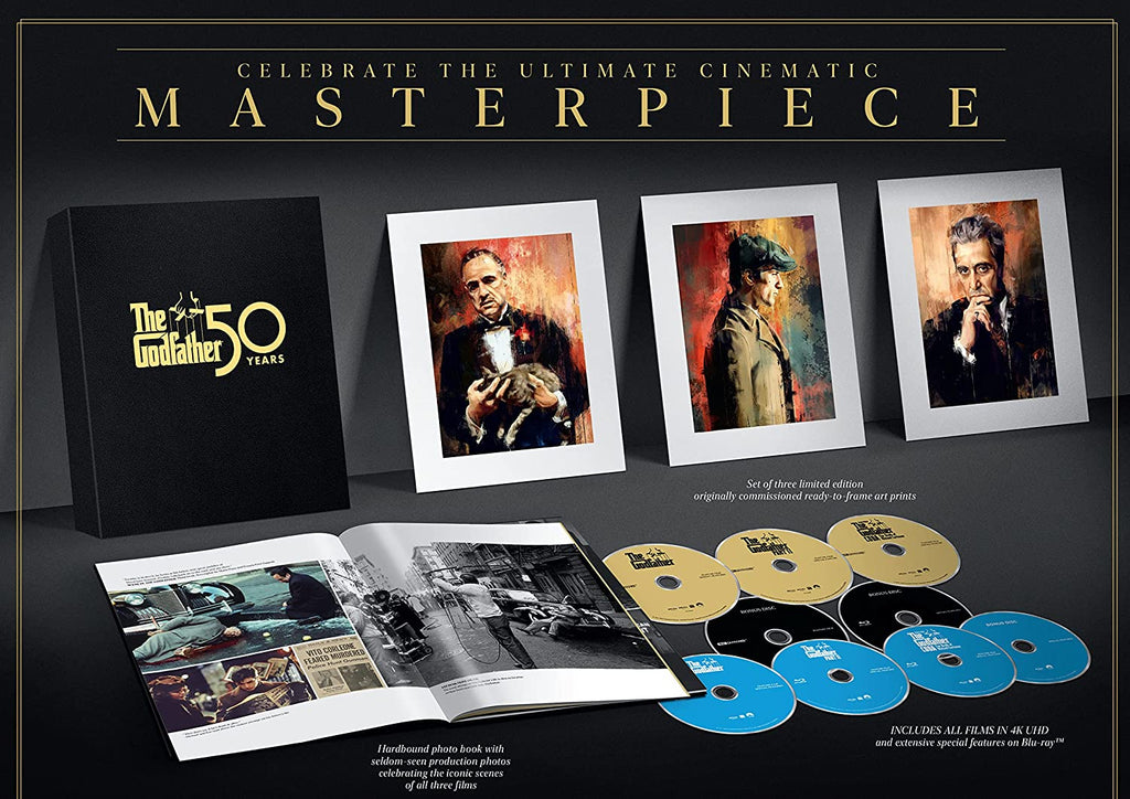 The Godfather Trilogy - 50th Anniversary Edition (4K UHD + Blu-ray) (9-Disc Box Set) (Blu-Ray)